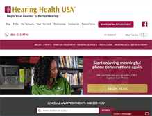 Tablet Screenshot of hearinghealthusa.com